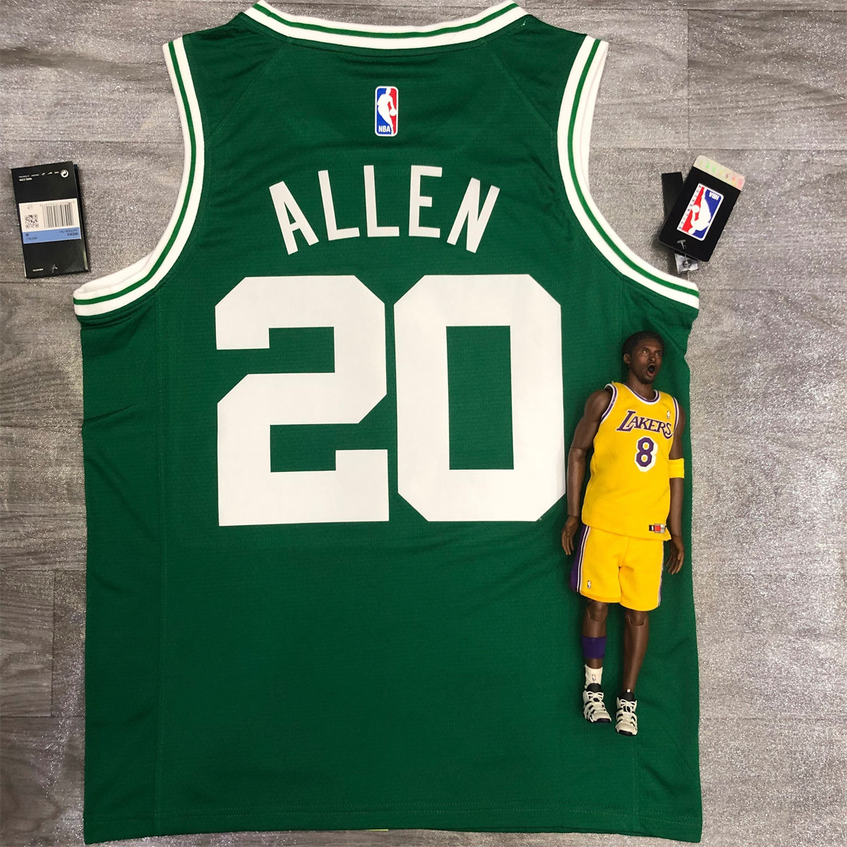 NBA Boston Celtics round neck Retro Green Jersey Allen#20 S-XXL