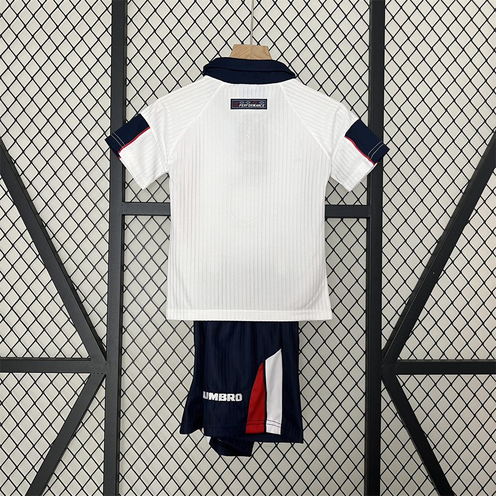 Retro England 1998 Home jersey Kid Kits Size 16-28