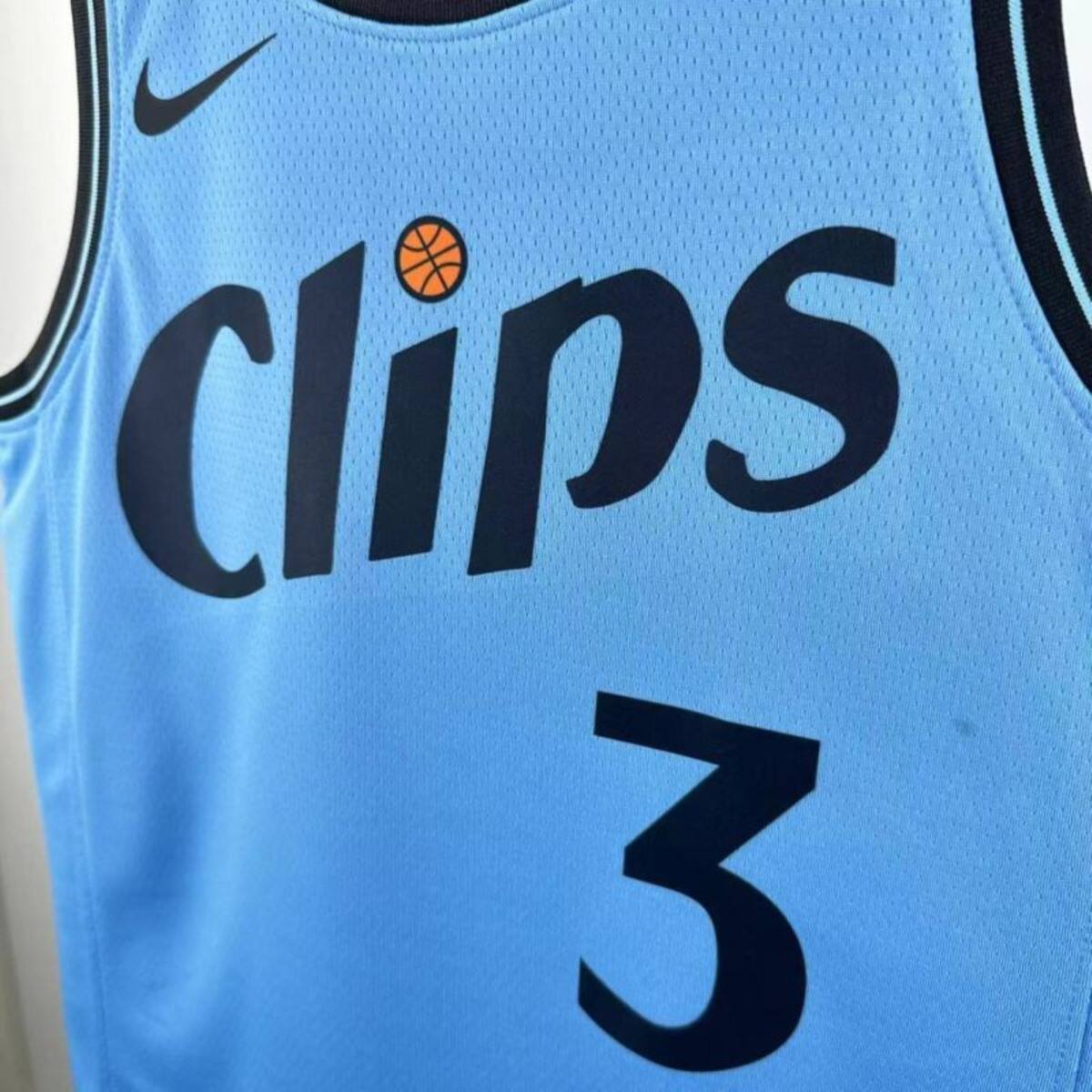 NBA Los Angeles Clippers 24/25 City Edition Round Neck Blue Jersey PAUL#3 S-XXL