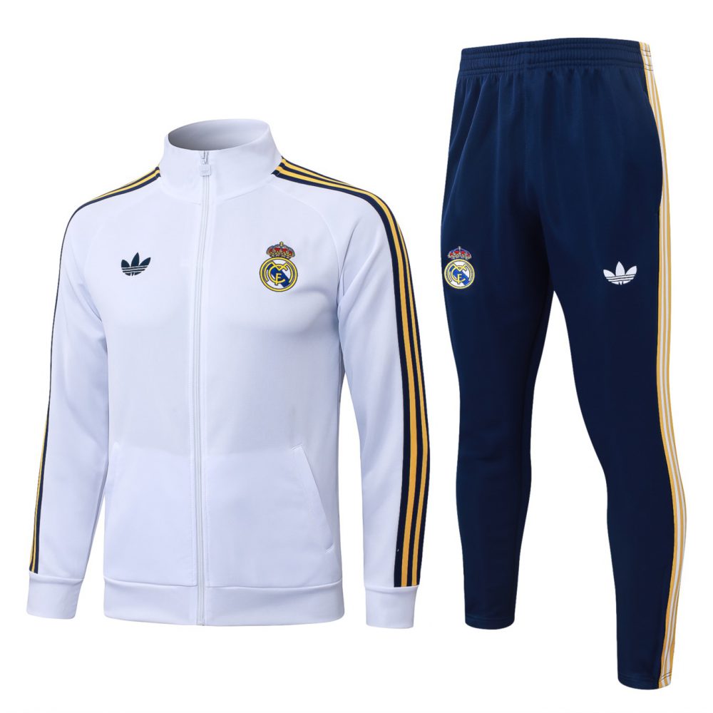 2026 Real Madrid White Jacket Training Suit Set