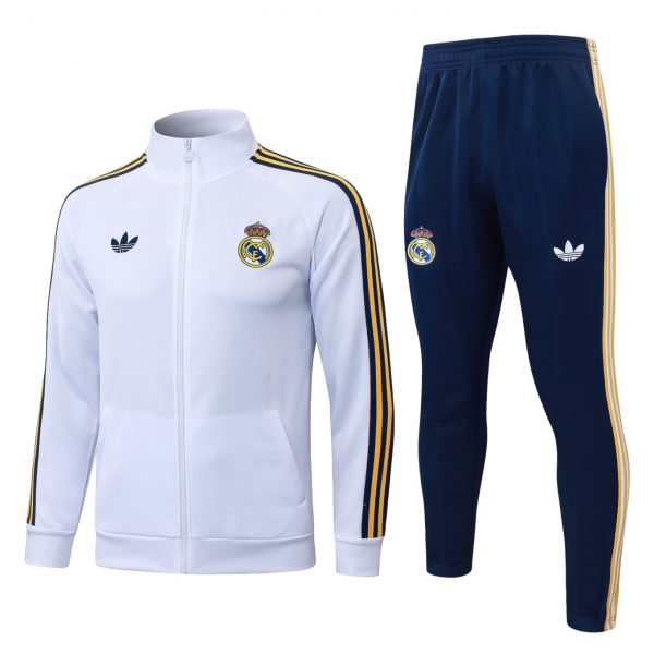 2026 Real Madrid White Jacket Training Suit Set