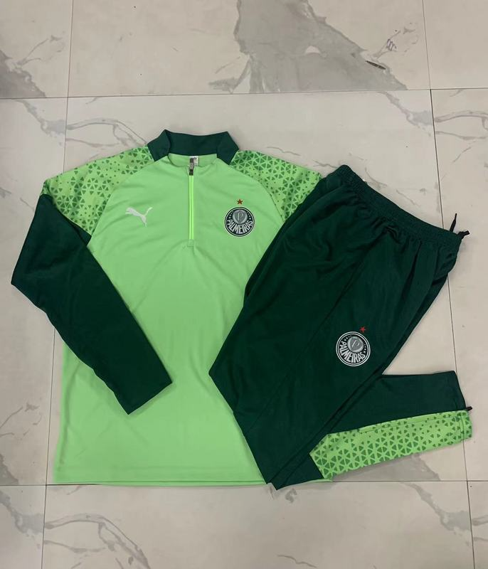 24/25 Palmeiras Green Long-sleeved half-pull training kit Football team kit