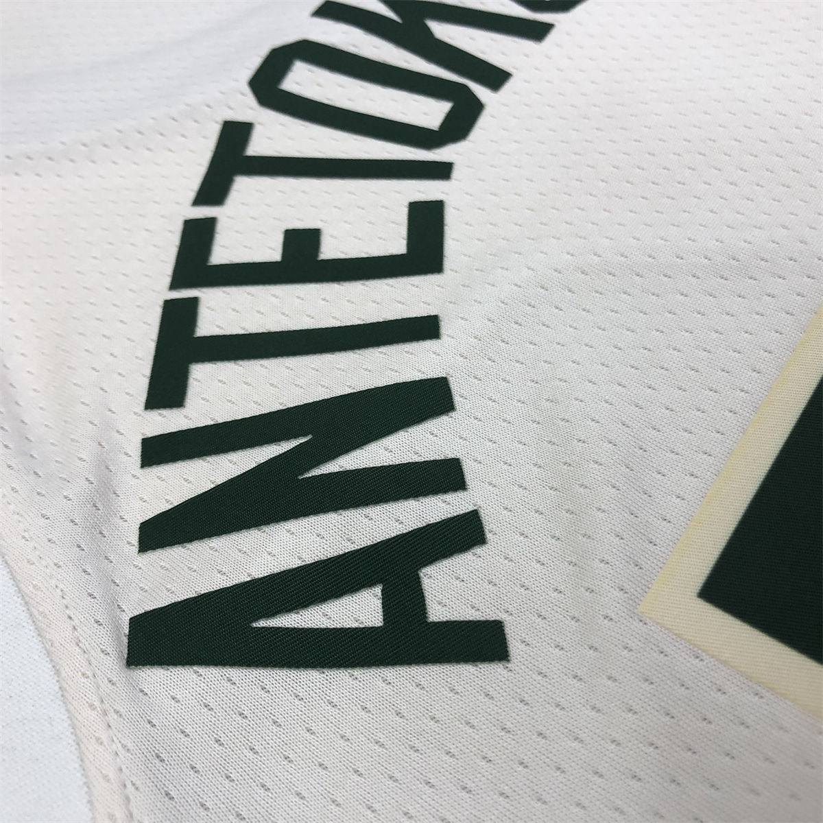 NBA Milwaukee Bucks V-Neck Beige jersey ANTETOKOUNMPO#34 S-XXL