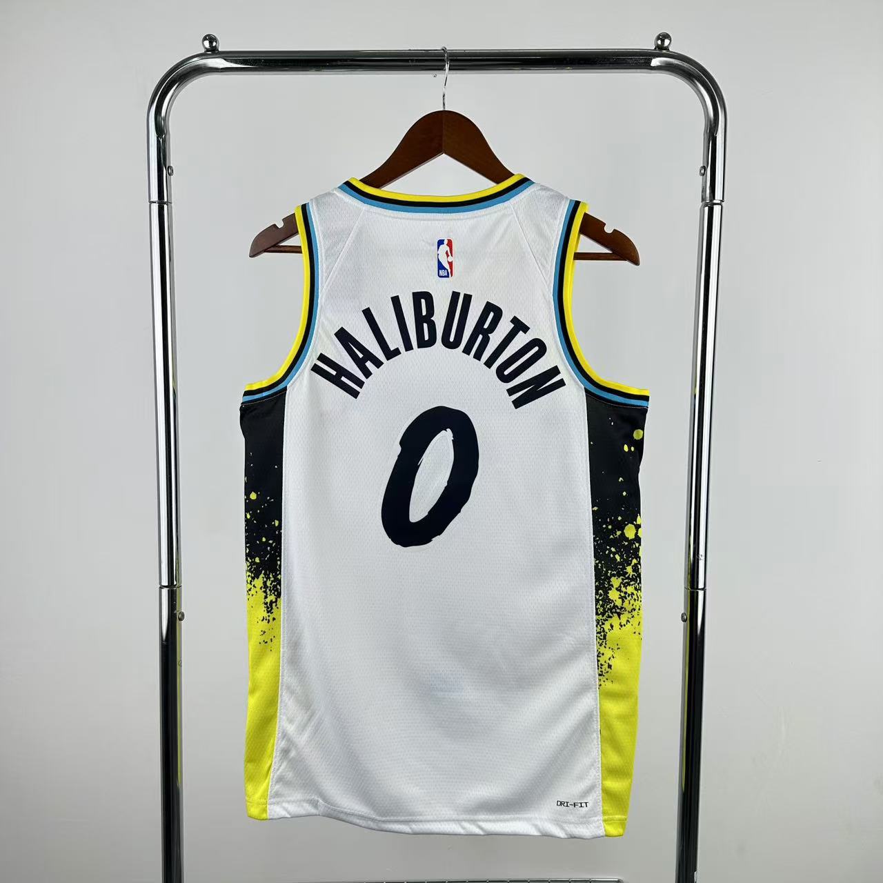 NBA Indiana Pacers 24/25 City Edition V-Neck White Jersey HALIBURTON#0 S-XXL