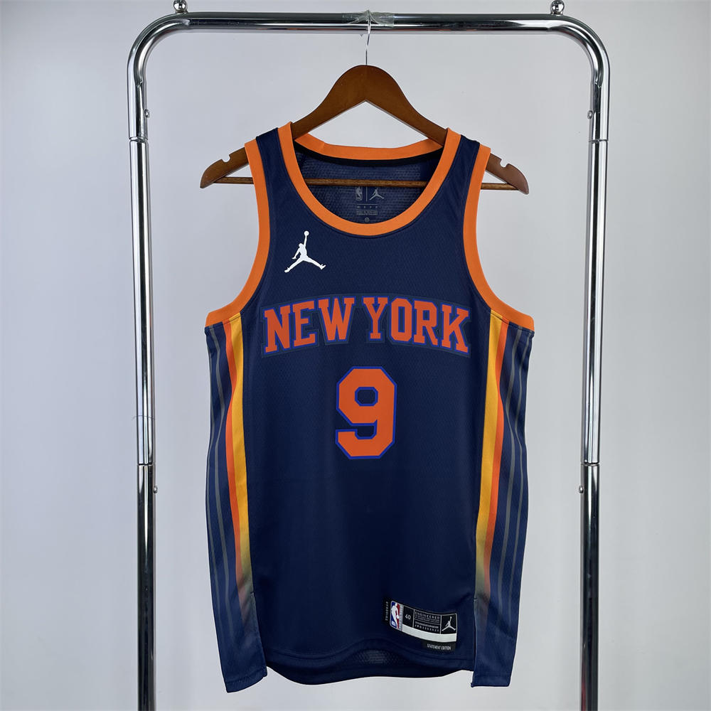NBA New York Knicks V-Neck JORDAN Edition Black jersey BARRETT#9 S-XXL