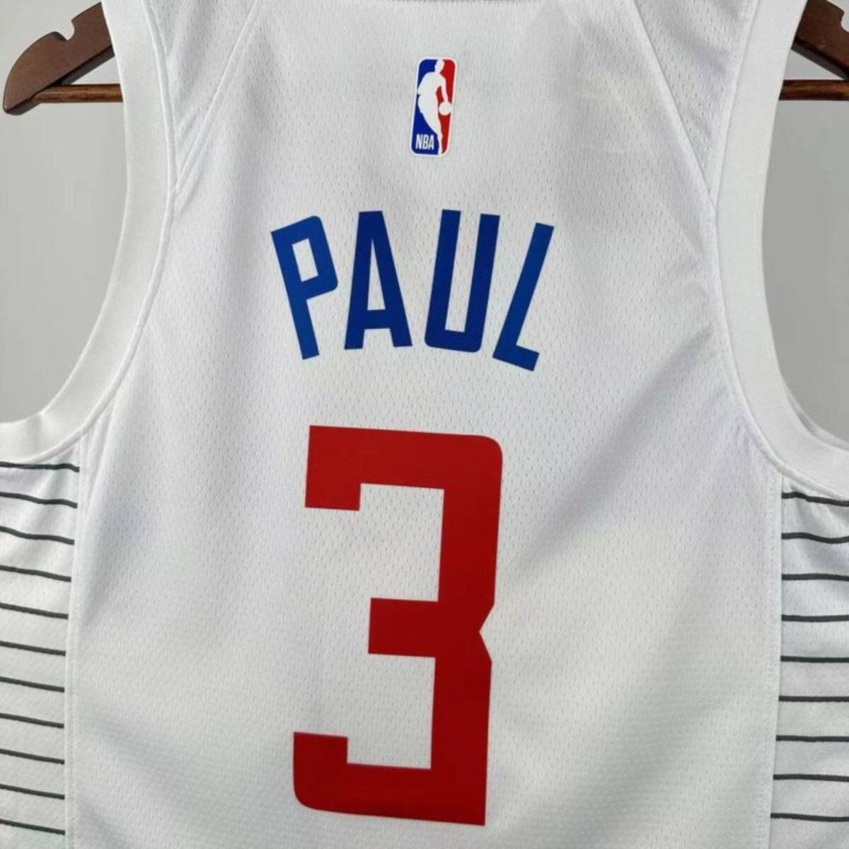 NBA Los Angeles Clippers 24/25 Round Neck White Jersey PAUL#3 S-XXL