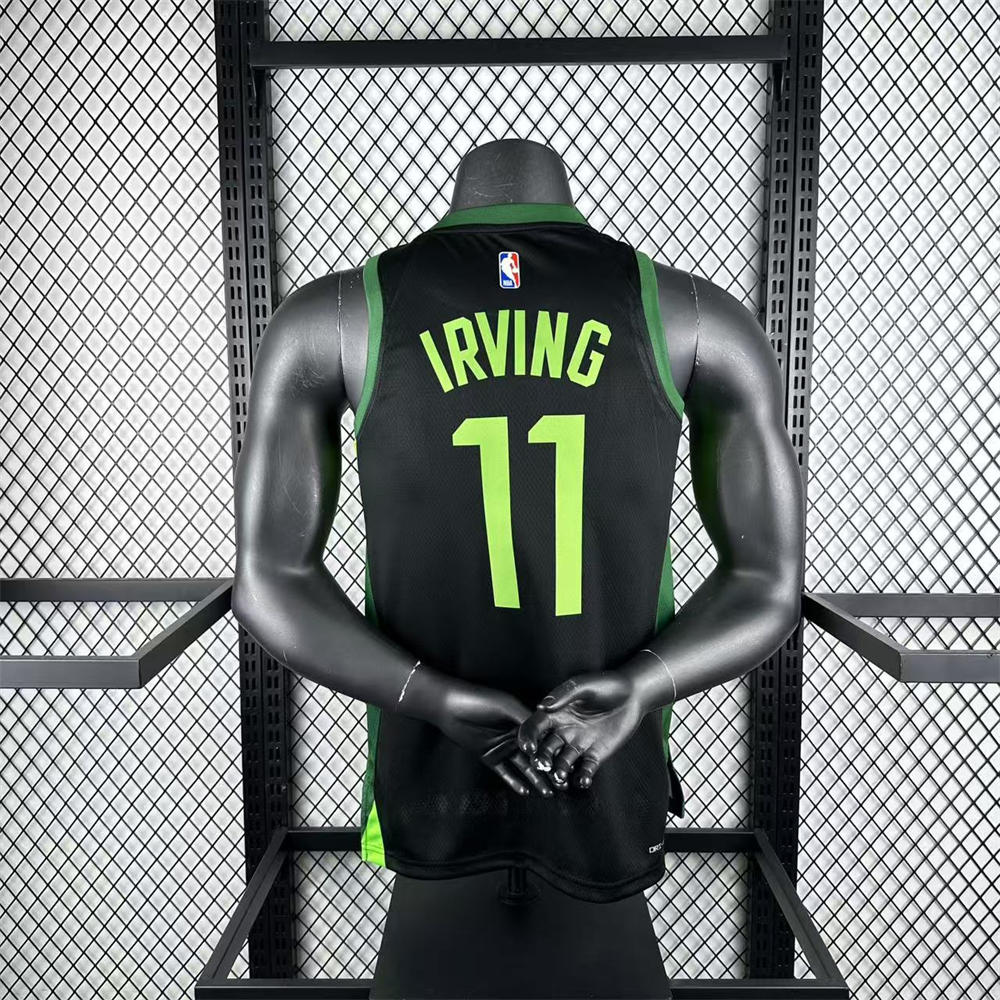 NBA Boston Celtics 24/25 City Edition Round Neck Black Jersey IRVING#11 S-XXL