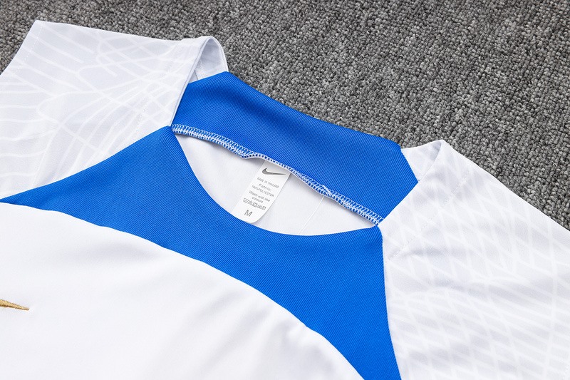24/25 France White Training Set Shirt and Shorts