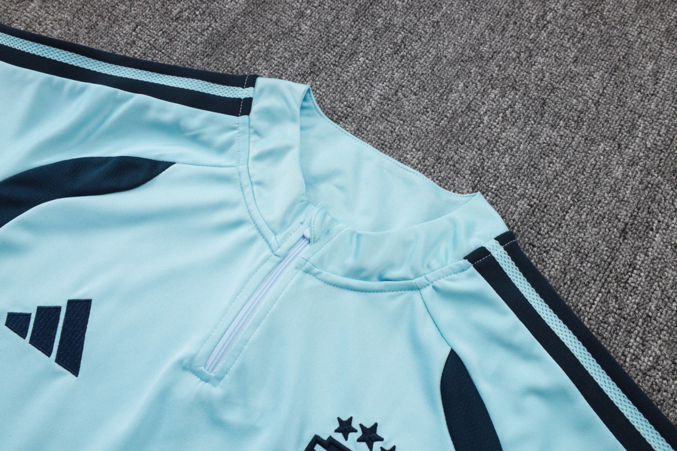 2026 Argentina Sky Blue Long-sleeved half-pull training kit