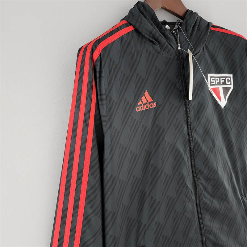 2022 Sao Paulo Windbreaker Black Red Edge Sport Unifom jersey Sport Unifom