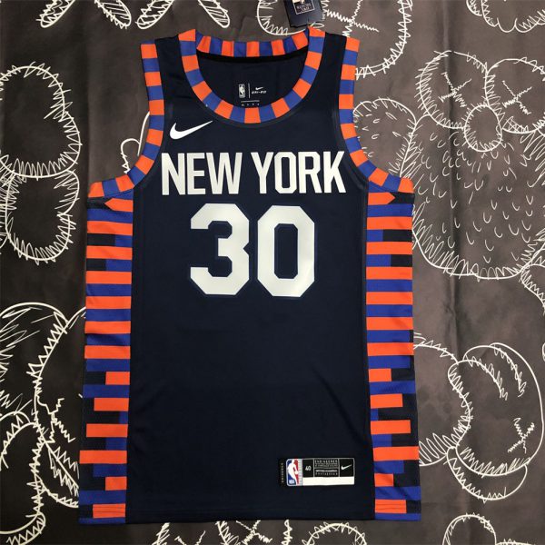 NBA New York Knicks Round Neck Black jersey S-XXL