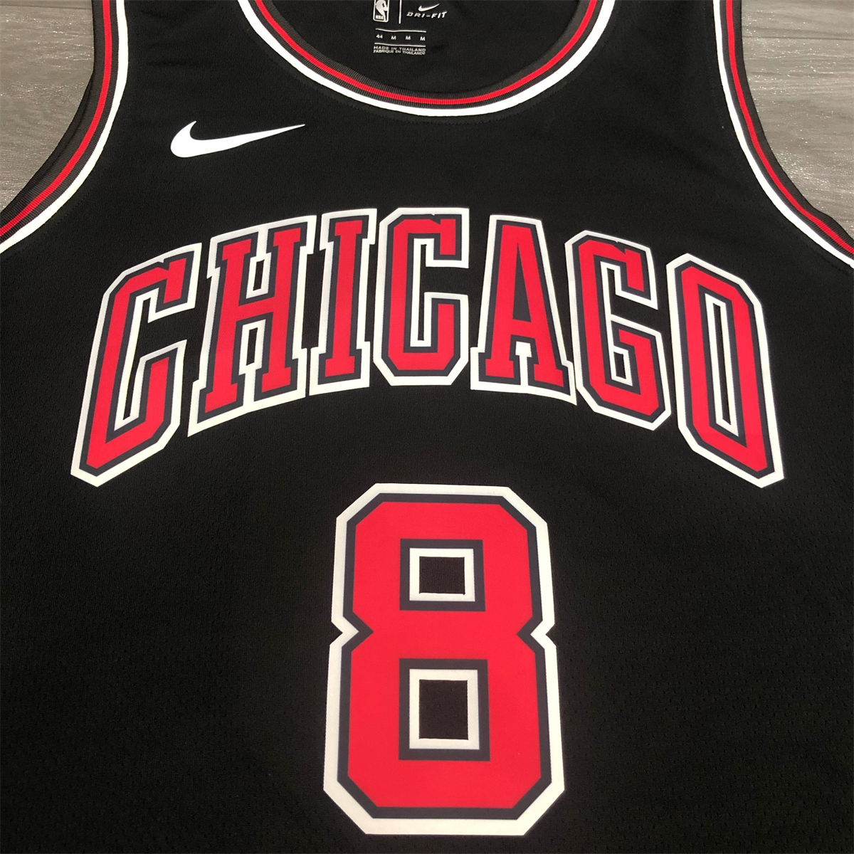 NBA Chicago Bulls Round neck Black Jersey LAVINE#8 S-XXL