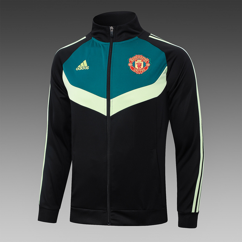 2024/25 Manchester United Black Jacket Training Suit Set Football Team Shirt Sports Fashion
