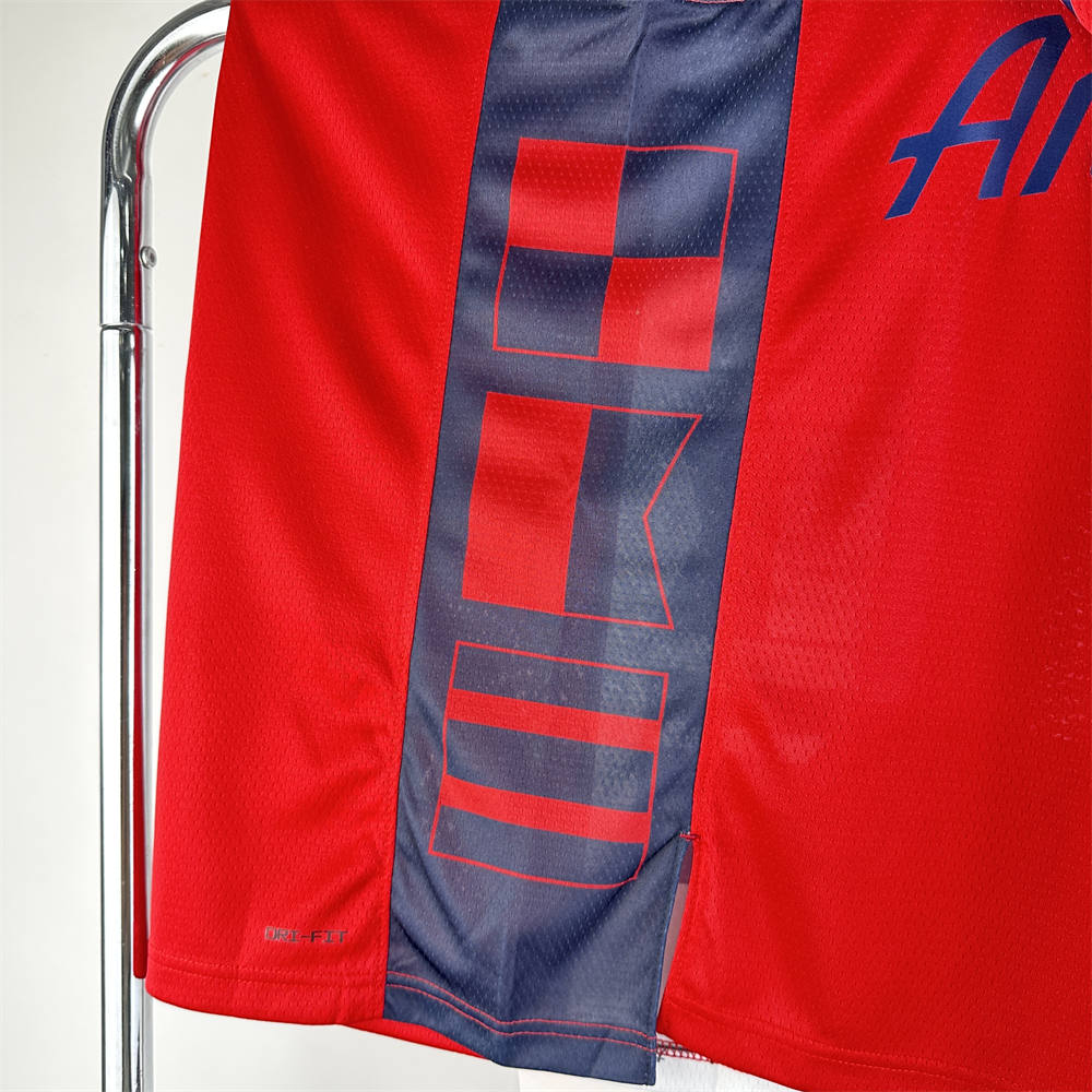 NBA Los Angeles Clippers 24/25 Round Neck JORDAN Edition Red Jersey LEONARD#2 S-XXL