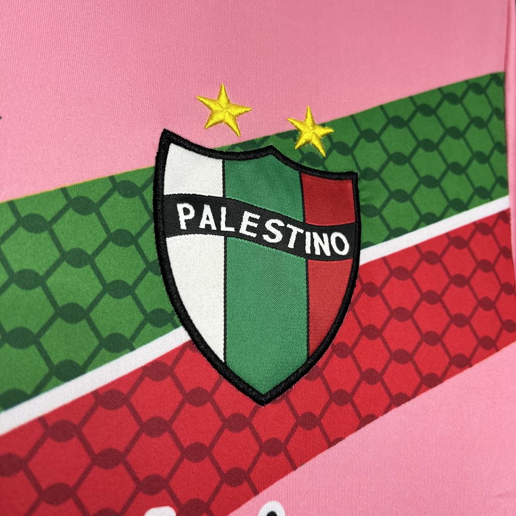 2024/25 CD Palestino Pink Graffiti Jersey Fan Version