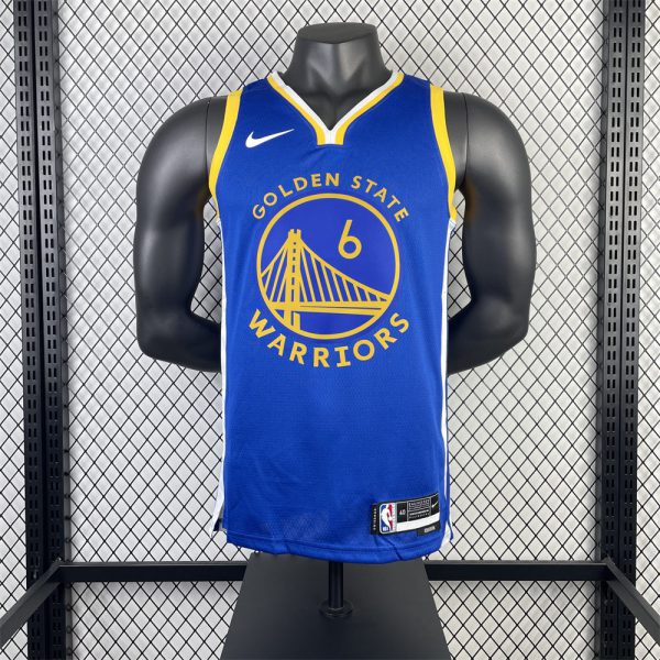 NBA Golden State Warriors 2023 V-Neck Blue Jersey YOUNG#6 S-XXL