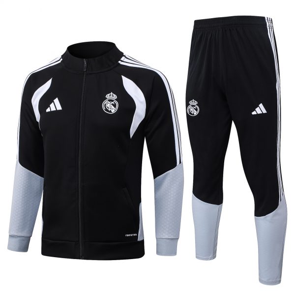 2026 Real Madrid Black Jacket Training Suit Set