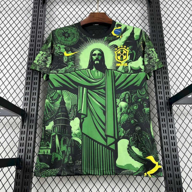 2024/25 Brazil Special Edition Green jersey Fan Version