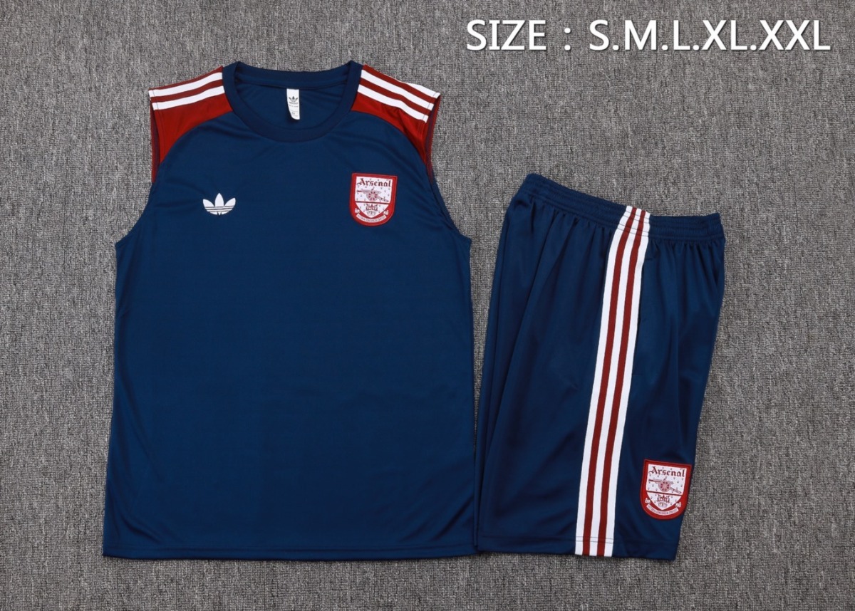 2026 Arsenal Royal blue Training Set Shirt and Shorts