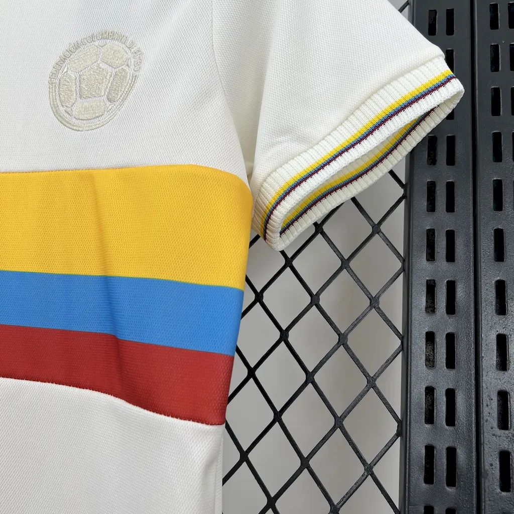 2024/25 Colombia 100th Anniversary White jersey Kid Kits Size 16-28
