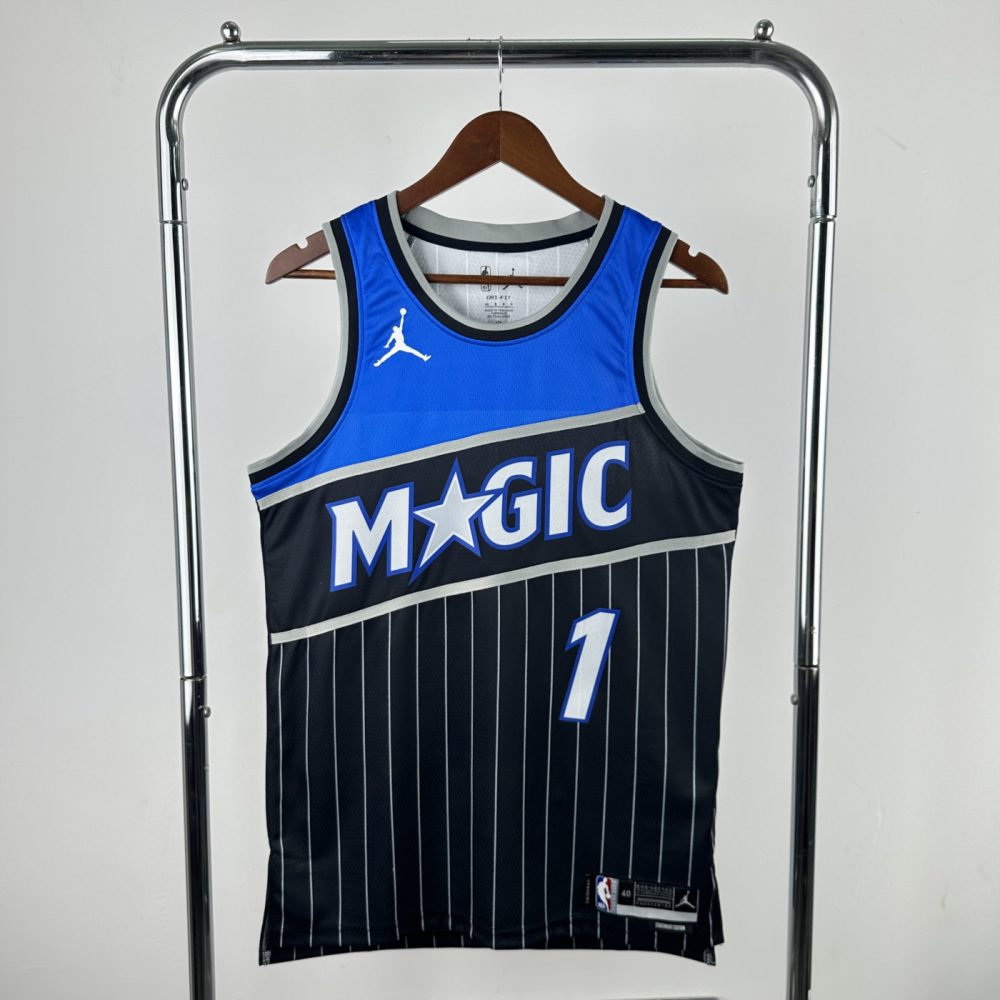 NBA Orlando Magic 2025/26 Round Neck Jordan Edition Black Jersey HARDAWAY#1 S-XXL