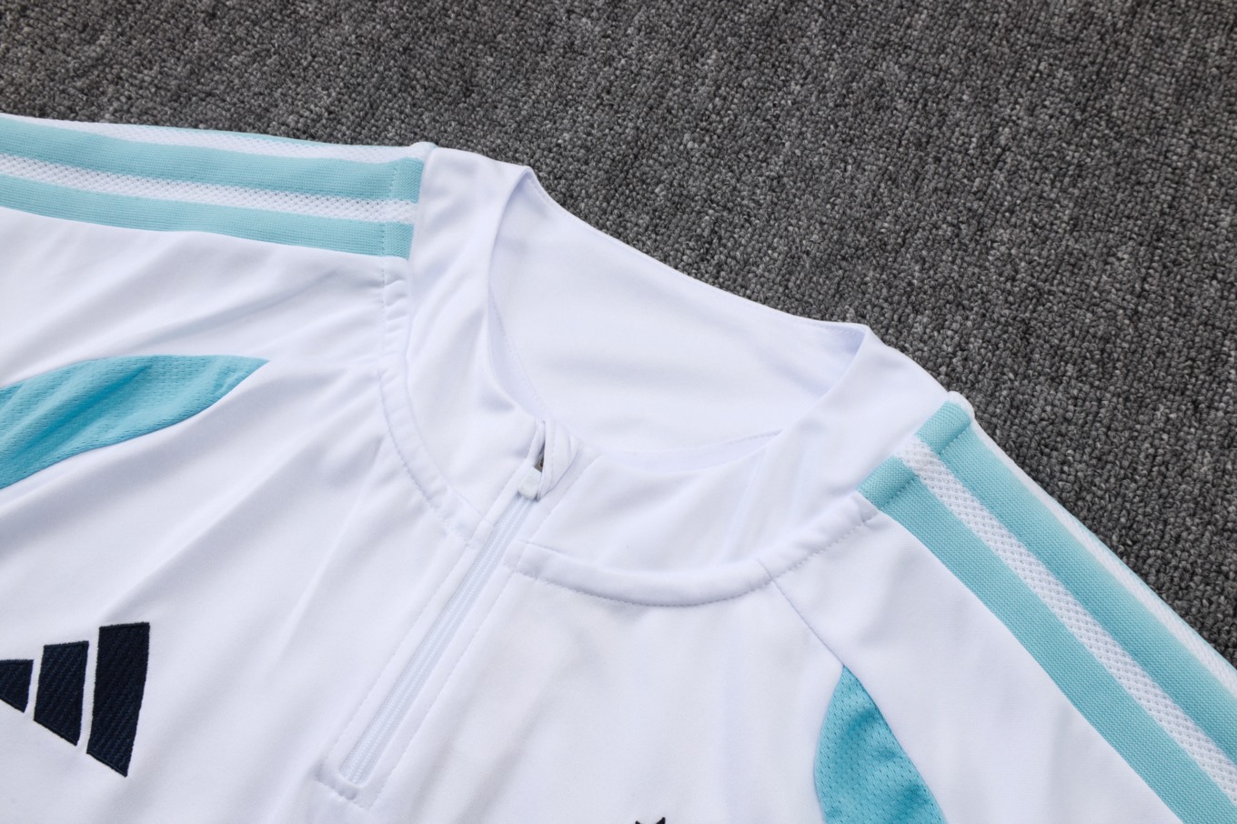 202526 Argentina White Long-sleeved half-pull training kit Football team kit
