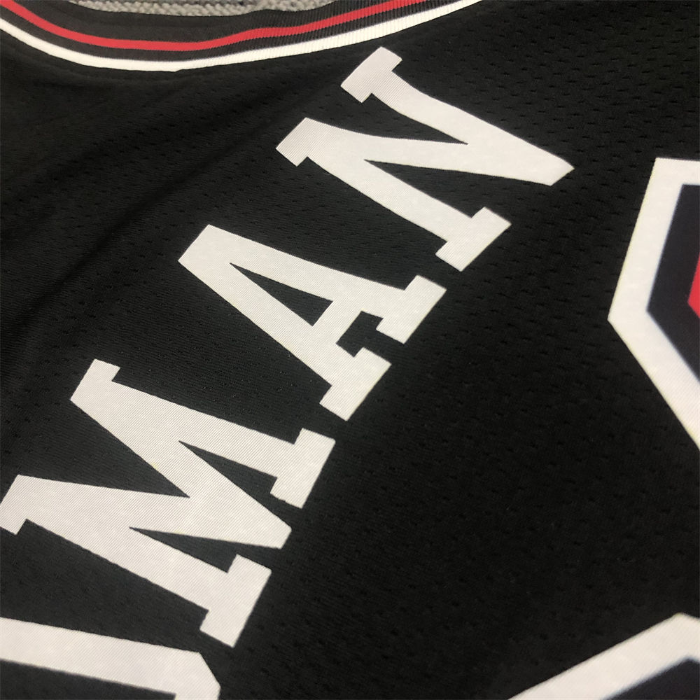 NBA Chicago Bulls Round Neck Black Jersey RODMAN#91 S-XXL
