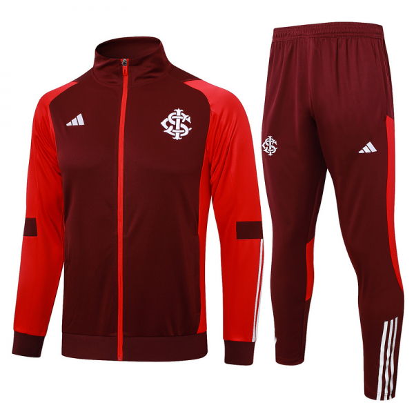 2024/25 Internacional Red Jacket Training Suit Set Football Team Shirt Sports Fashion