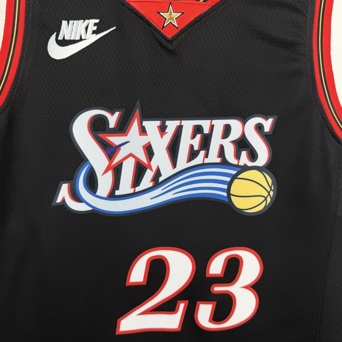 NBA Philadelphia 76ers 2026 Vintage Style Black Jersey|AMES#23
