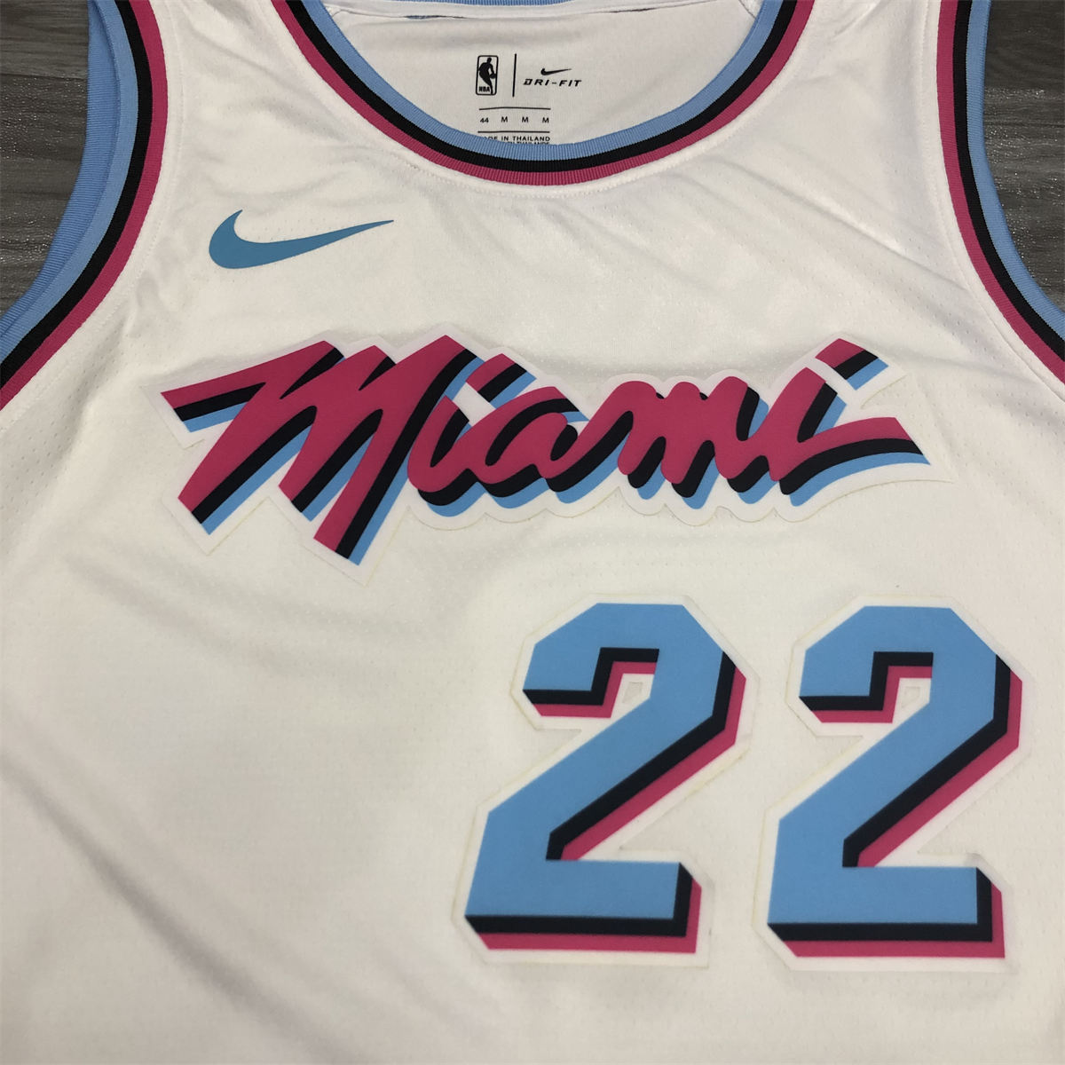 NBA Miami Hearts round neck White Jersey Butler #22 S-XXL