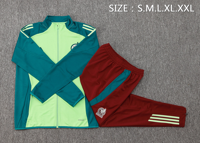 2024/25 Mexico Green Jacket Training Suit Set Football Team Shirt Sports Fashion