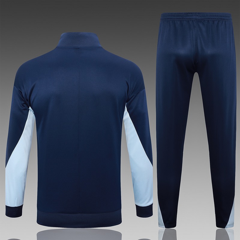 2024 France Royal Blue Jacket Training Suit Set Football Team Shirt Sports Fashion