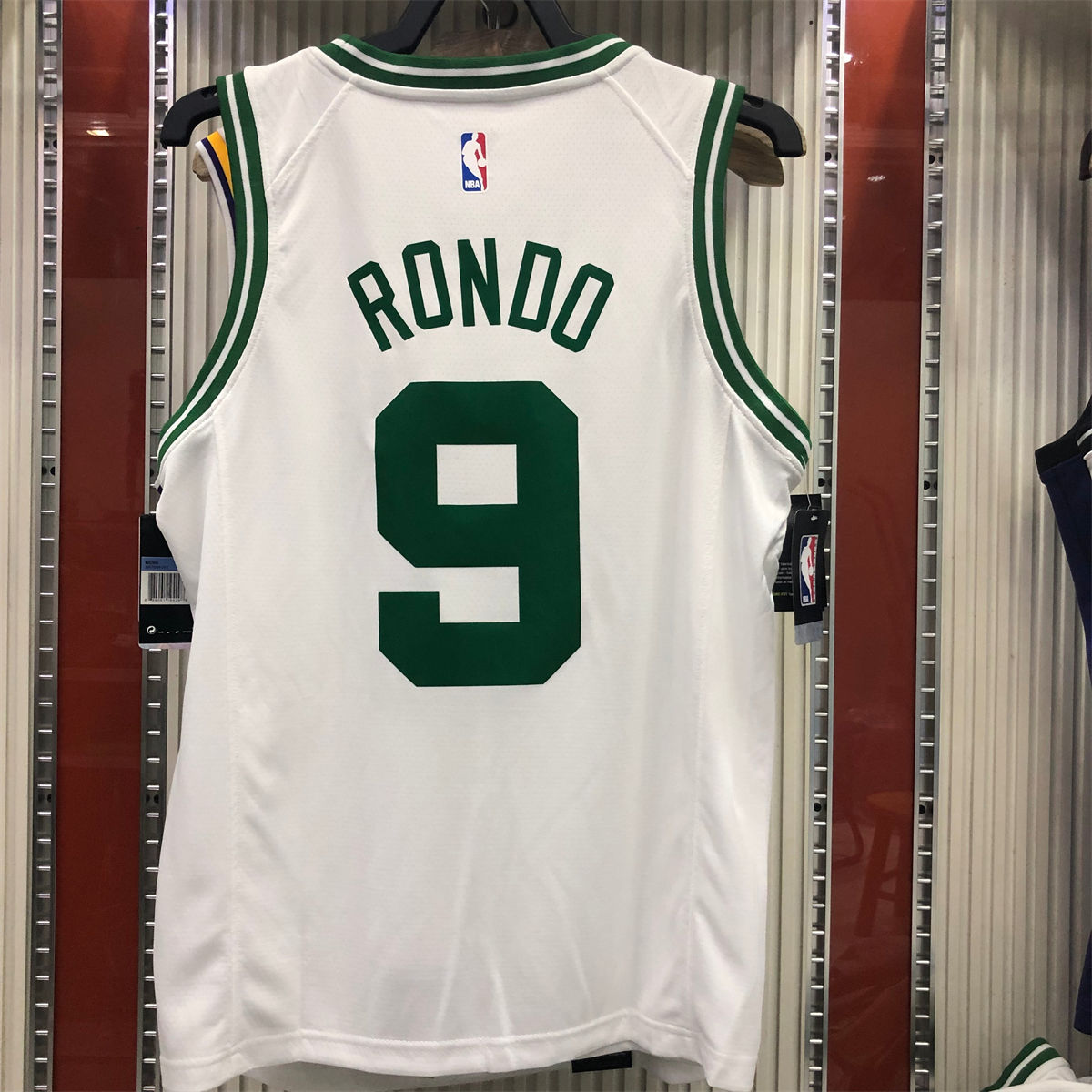 NBA Boston Celtics round neck White Jersey RONDO#9 S-XXL