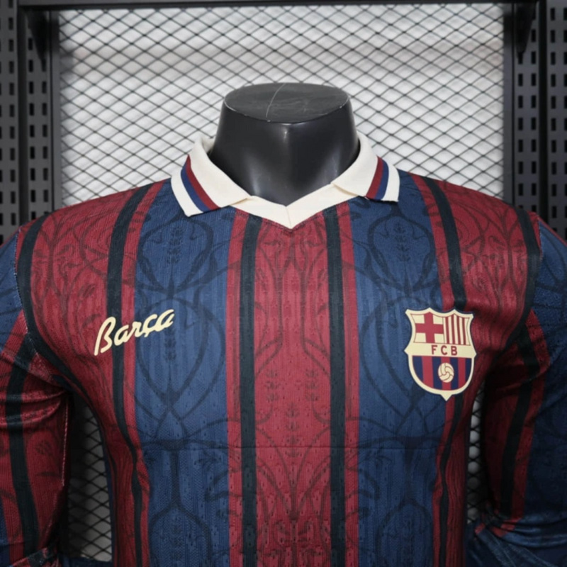 2025/26 Barcelona Special Edition Long Sleeve Jersey Player Version