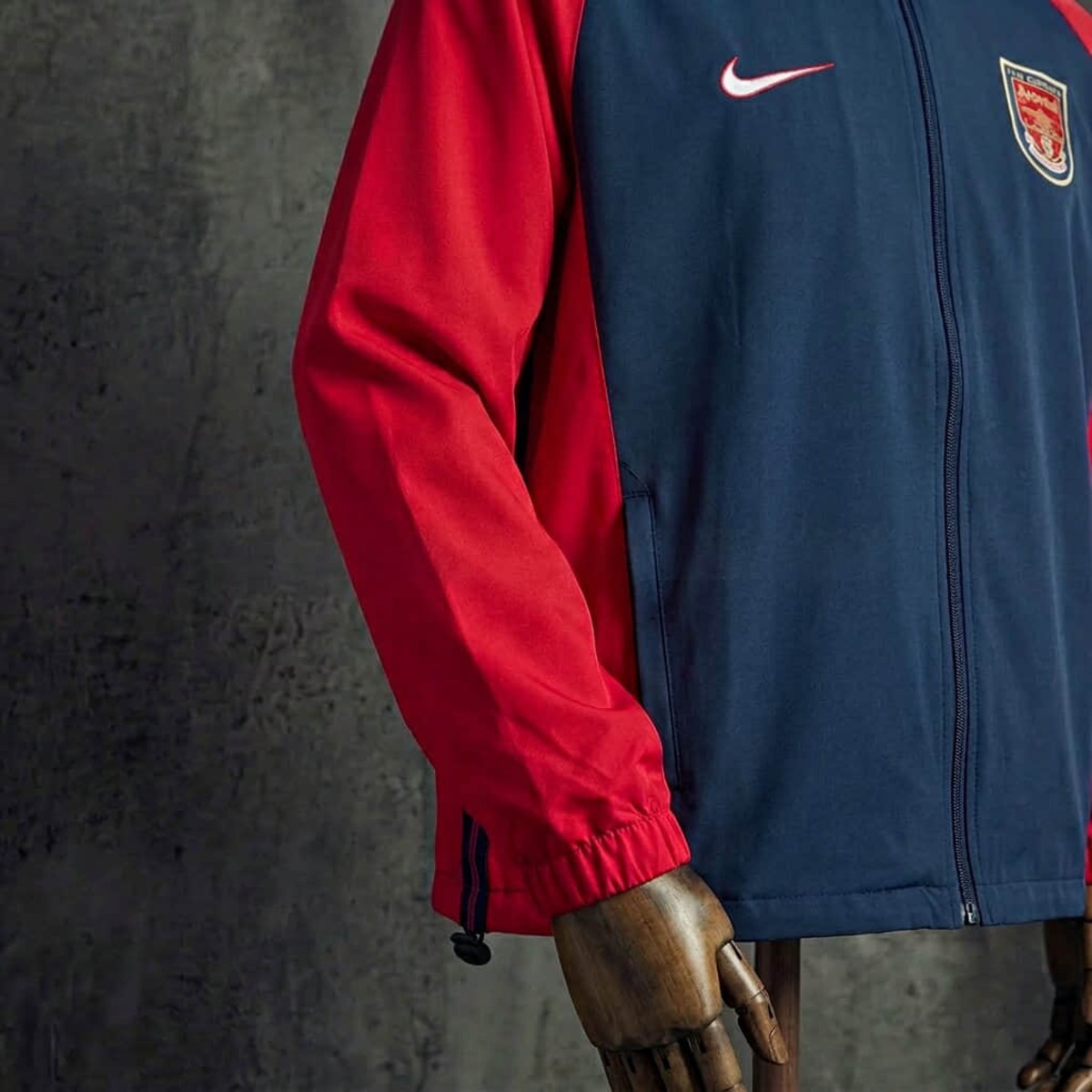 1998/99 Vintage Style Asenal Jacket Windbreaker Sport Unifom