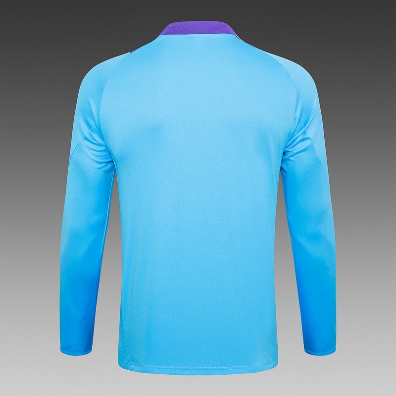 24/25 Argentina Blue Long-sleeved half-pull training kit Football team kit