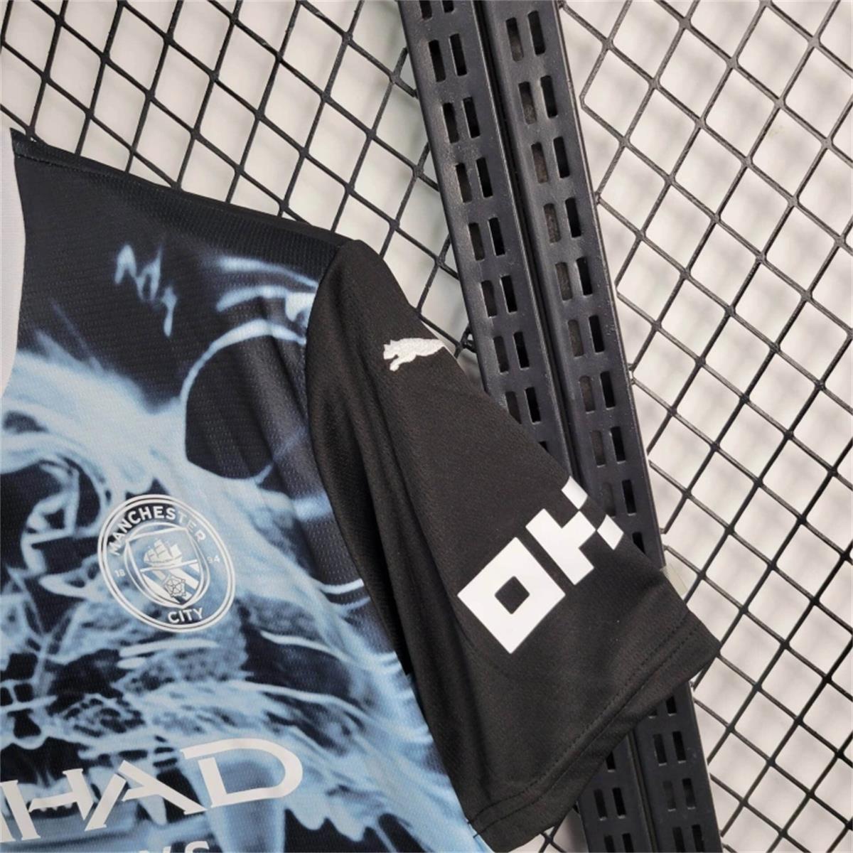 2025/26 Manchester City Black and blue concept version Jersey Fan Version