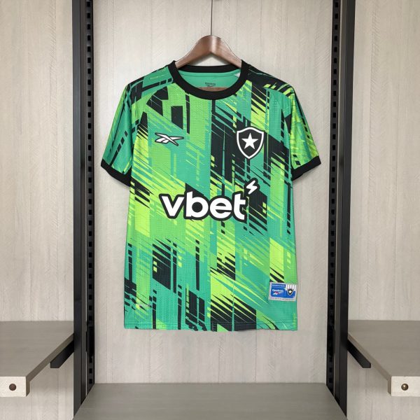 Botafogo 2025/26 Goalkeeper Green Jersey Fan Version