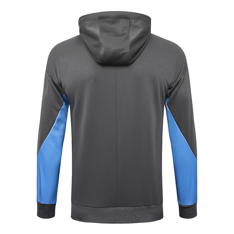 2024/25 Tottenham Dark grey Hoodie Jacket Kit Set Football Team Shirt Sports Fashion