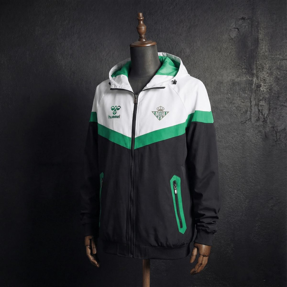 2026 Real Betis Black and White Windbreaker Sport Unifom