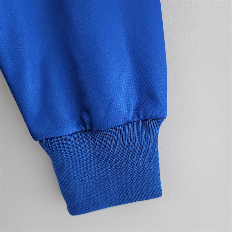 Retro France 88/90 Home Long Sleeves jersey Fan Version