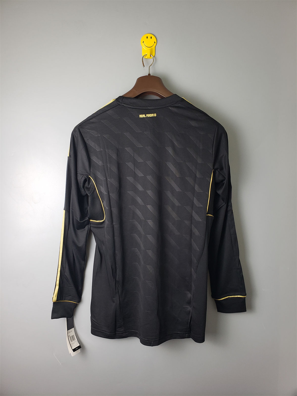 Retro Real Madrid 2012 black jersey Long Sleeves Fan Version