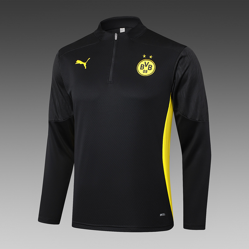24/25 Dortmund Black Long-sleeved half-pull training kit Football team kit