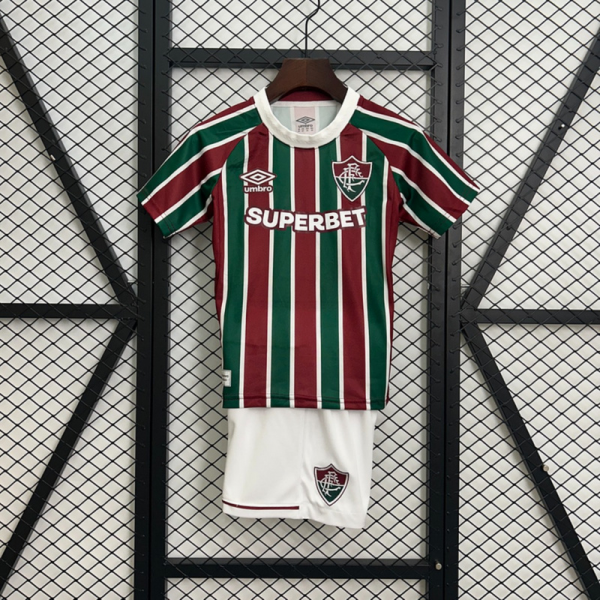 2025/26 Fluminense home jersey Kid Kits size: 16-28