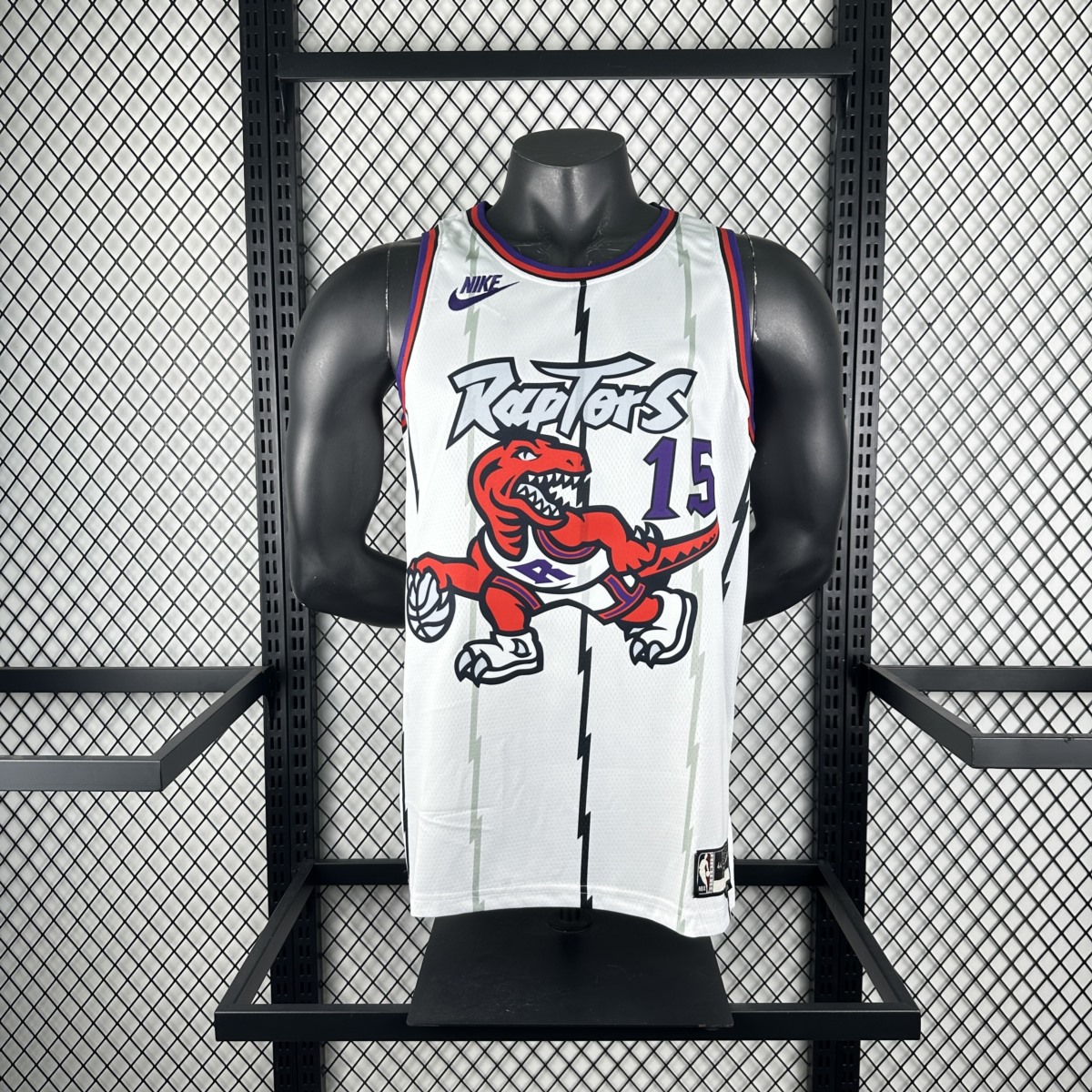 NBA Toronto Raptors Round Neck White CARTER#15 jersey S-XXL