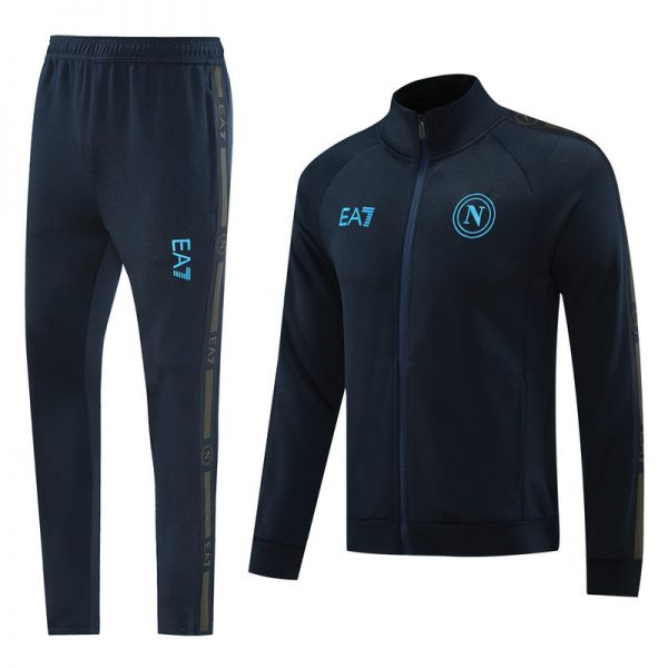 2024 Napoli Royal Blue Jacket Training Suit Set Football Team Shirt Sports Fashion
