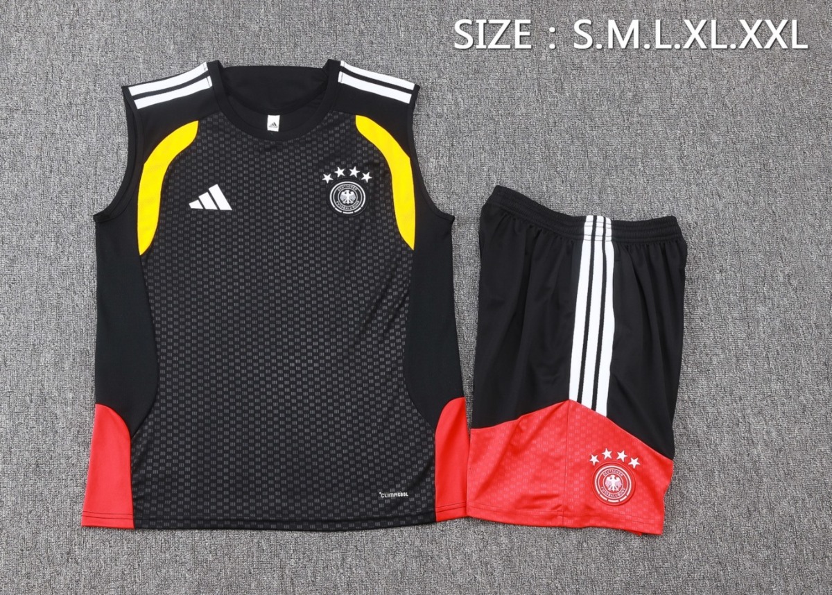 2026 Germany Black Training Set Shirt and Shorts