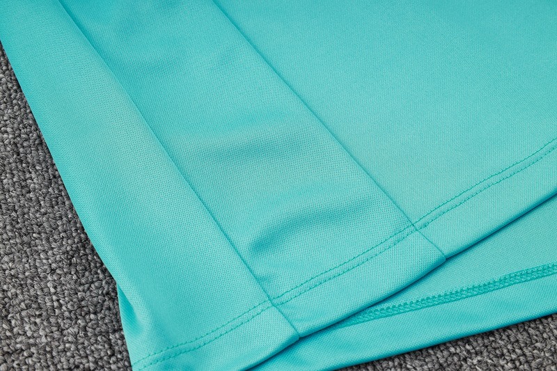 24/25 Brazil Blue Green Long-sleeved half-pull training kit Football team kit