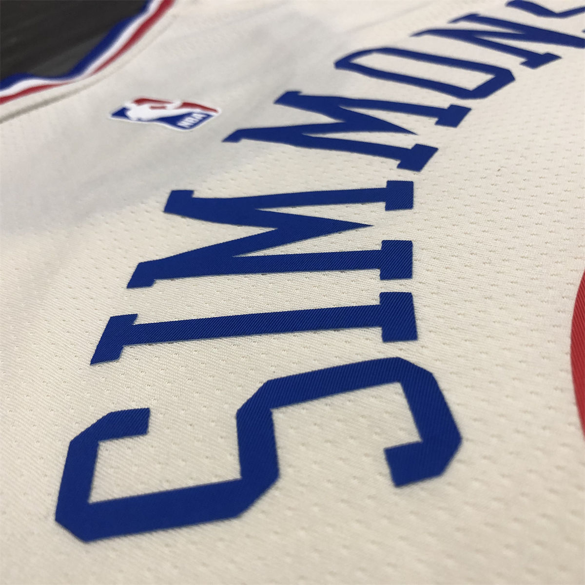 NBA Philadelphia 76ers Round neck White Jersey SIMMONS#25 S-XXL
