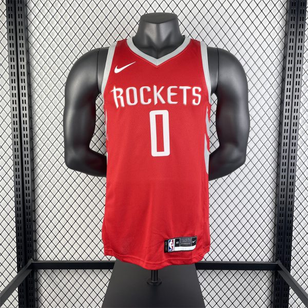 NBA Houston Rockets WESTBROOK#0 2018/19 Red Icon Edition Swingman Jersey S-XXL